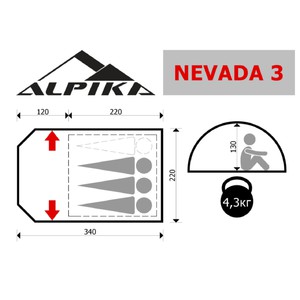 Палатка Alpika Nevada-3