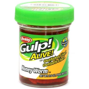 Приманка Berkley искусственная Gulp Alive Honey Worms red