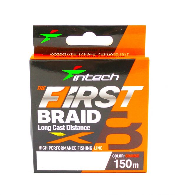 Braid Fishing Line Intech First BRAID X4 Orange