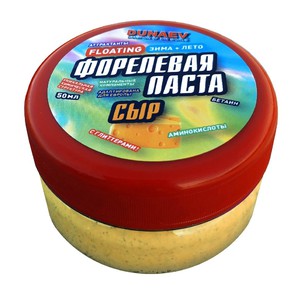 Паста Dunaev Форель 50мл Сыр жёлтая