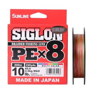 Шнур плетеный Sunline Siglon PE 8 Multicolor 200 м