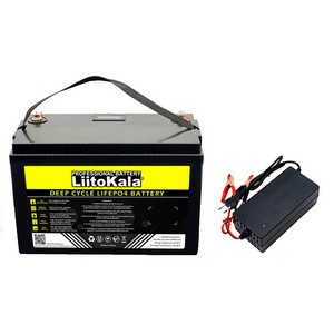 Аккумулятор Liitokala Lifepo4 12.8 В 120 Ач дисплей + зарядка